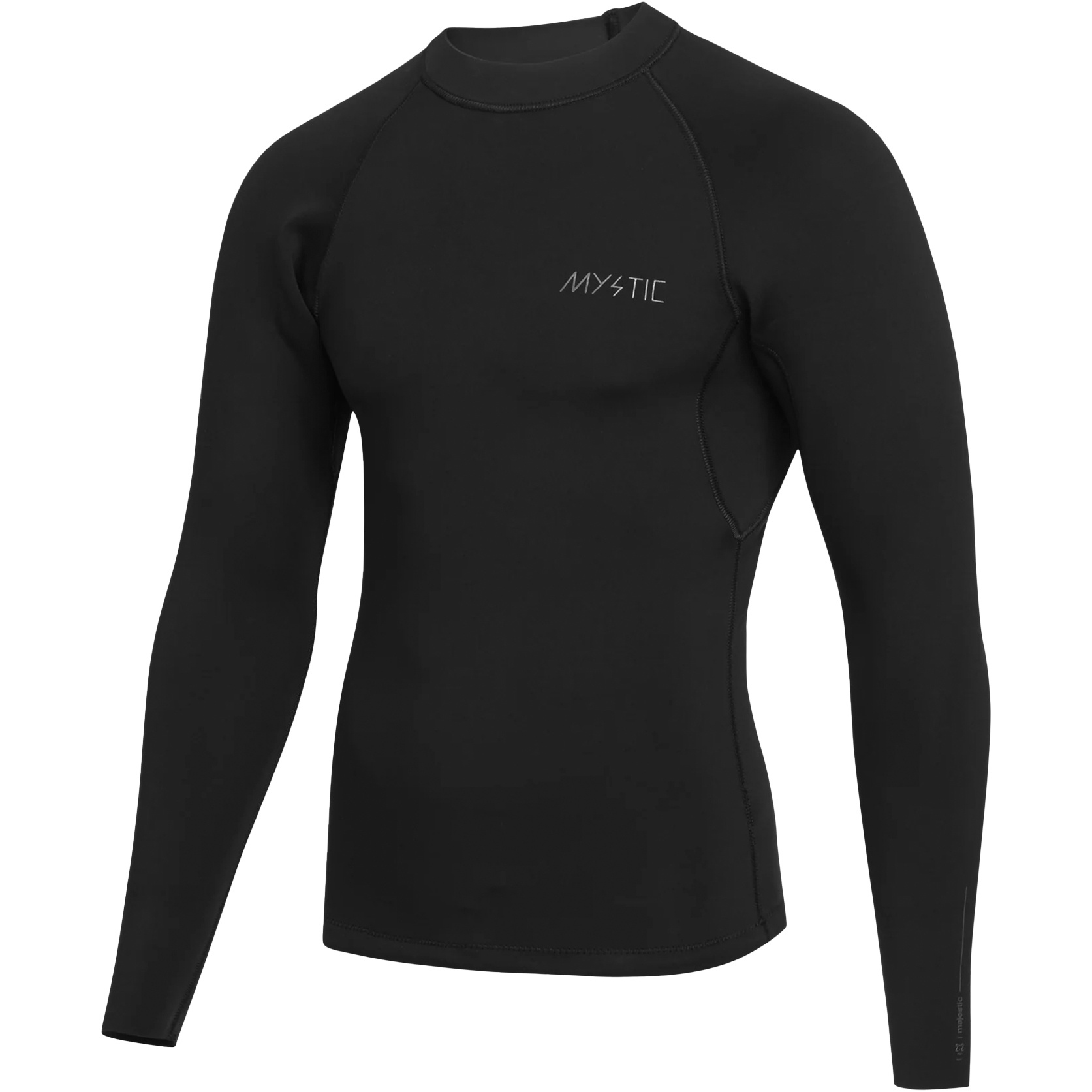 2026 Mystic Mens Majestic 2mm Long Sleeve Surf Top 35001.230166 - Black